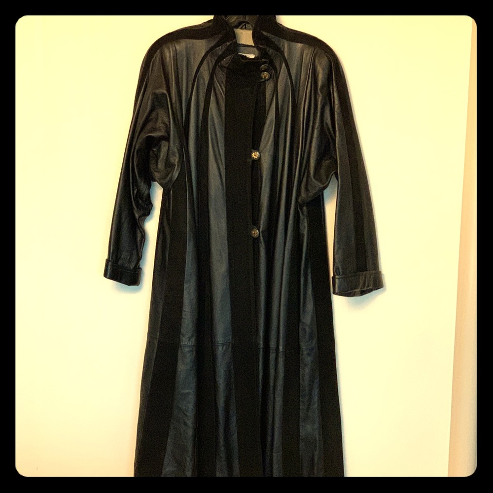 ViINTAGE LEATHER/SUEDE SWING COAT Reduced price